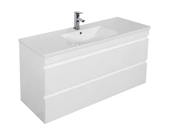 INSPIRE DM900 DOVER WALL HUNG VANITY GLOSS WHITE - Urban Designs Bathroom and Kitchen