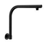 INSPIRE PGSA PAVIA ROUND GOOSENECK SHOWER ARM CHROME AND BLACK - Urban Designs Bathroom and Kitchen