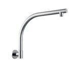 INSPIRE PGSA PAVIA ROUND GOOSENECK SHOWER ARM CHROME AND BLACK - Urban Designs Bathroom and Kitchen
