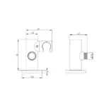 INSPIRE PHS PAVIA ROUND HANDHELD SHOWER SET - Urban Designs Bathroom and Kitchen