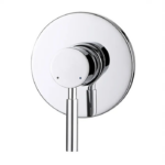 INSPIRE PSM PAVIA SHOWER/BATH WALL MIXER CHROME / BLACK - Urban Designs Bathroom and Kitchen