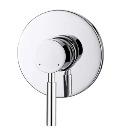 INSPIRE PSM PAVIA SHOWER/BATH WALL MIXER CHROME / BLACK - Urban Designs Bathroom and Kitchen
