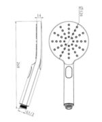 INSPIRE PSSBI PAVIA TWIN SHOWER SET WITH TWIN HOSE BOTTOM INLET CHROME AND BLACK - Urban Designs Bathroom and Kitchen