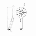 INSPIRE PSSTI-10 PAVIA ROUND TWIN SHOWER ON RAIL TOP WATER INLET 250MM CHROME AND COLOURED - Urban Designs Bathroom and Kitchen