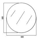 INSPIRE RBM600 ROUND BEVEL EDGE MIRROR 600MM - Urban Designs Bathroom and Kitchen