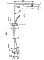 INSPIRE TSSTI TARAN TWIN SHOWER SET SQUARE TOP INLET CHROME AND COLOURED - Urban Designs Bathroom and Kitchen