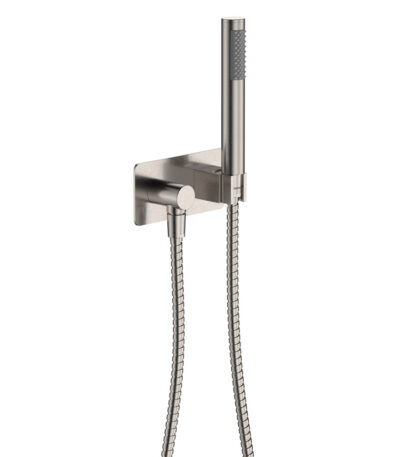 Isabella Hand Shower, Rectangular Plate, Brushed Nickel