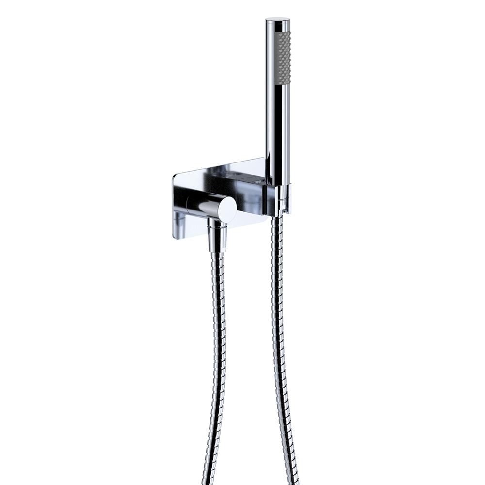 Isabella Hand Shower, Rectangular Plate, Chrome