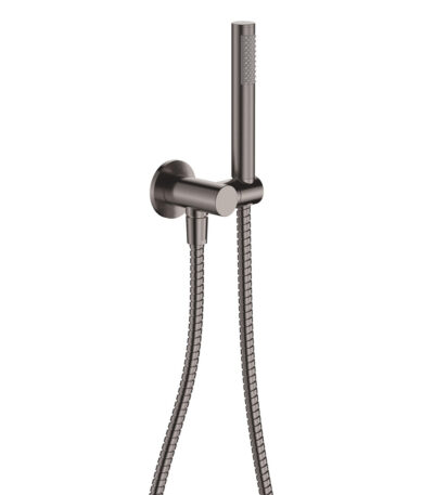 Isabella Hand Shower, Round Plate, Gun Metal
