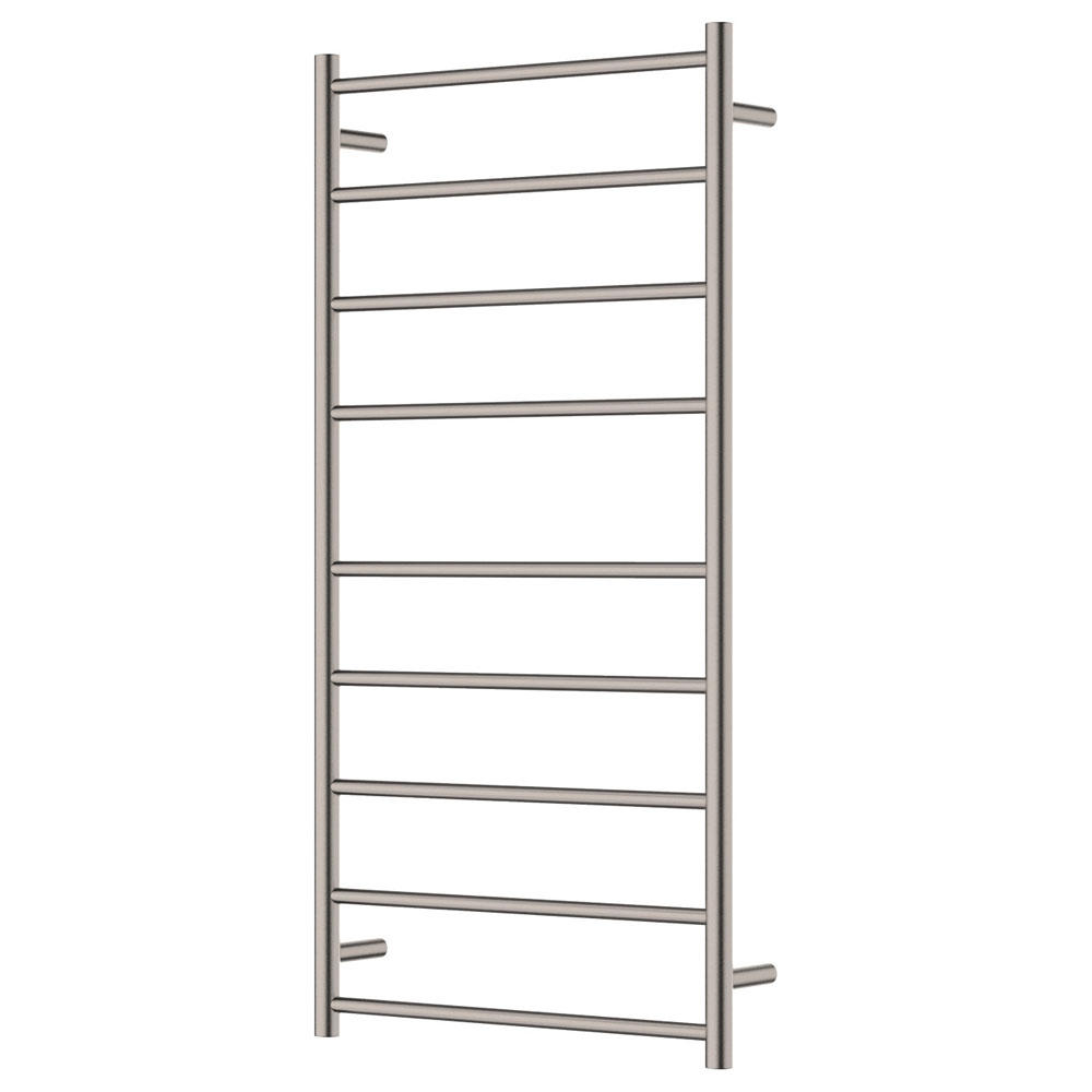 Isabella Heated Towel Rail, 600 x 1200mm, Brushed Nickel