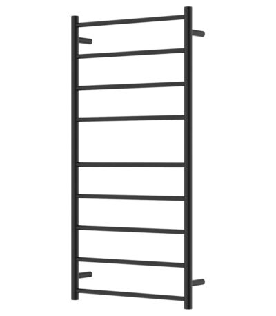 Isabella Heated Towel Rail, 600 x 1200mm, Matte Black