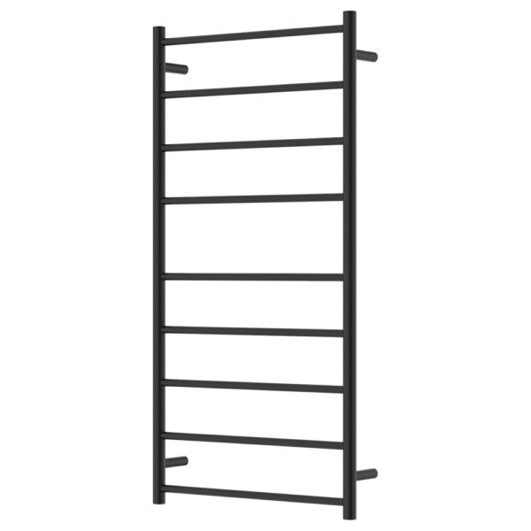 Isabella Heated Towel Rail, 600 x 1200mm, Matte Black