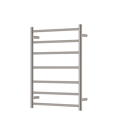 Isabella Heated Towel Rail, 600 x 800mm, Brushed Nickel