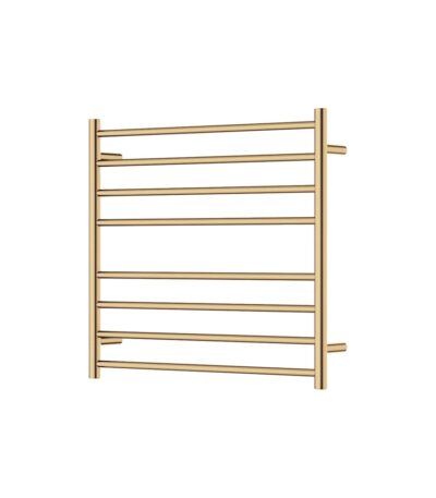 Isabella Heated Towel Rail, 750 x 700mm, Urban Brass