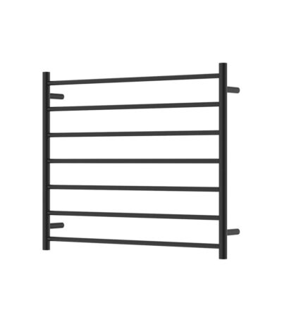 Isabella Heated Towel Rail, 900 x 750mm, Matte Black