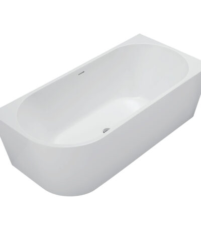 Isabella Left-Hand Acrylic Corner Bath with Overflow, Gloss White, 1700mm
