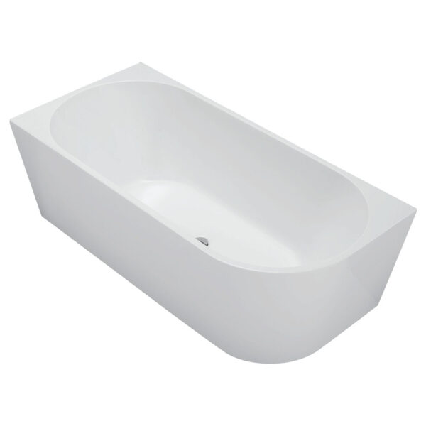 Isabella Right-Hand Acrylic Corner Bath, Gloss White, 1700mm