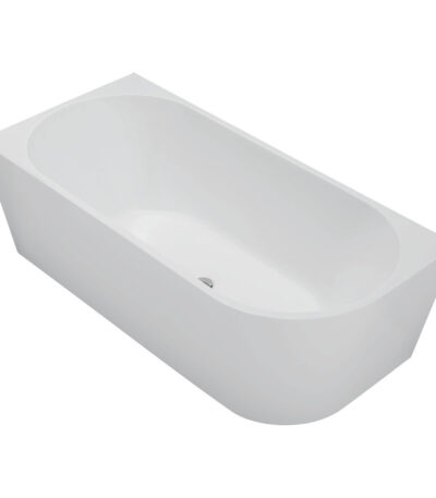 Isabella Right-Hand Acrylic Corner Bath, Matte White, 1700mm