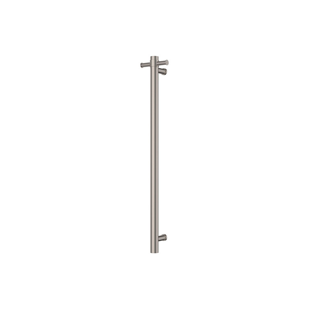 Isabella Vertical Heated Towel Rail, 100 x 900mm, Brushed Nickel