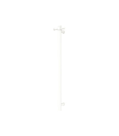 Isabella Vertical Heated Towel Rail, 100 x 900mm, Matte White
