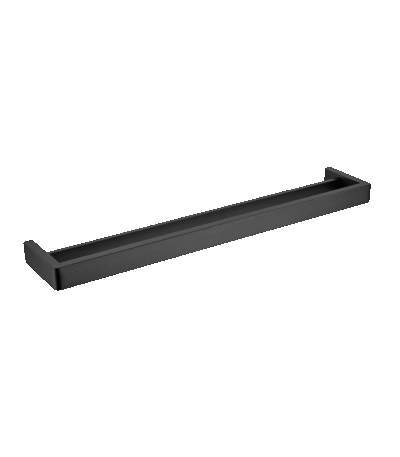 IVANO Matt Black Double Towel Rail - 600mm | OX7002.TR