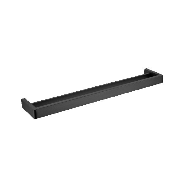 IVANO Matt Black Double Towel Rail - 600mm | OX7002.TR
