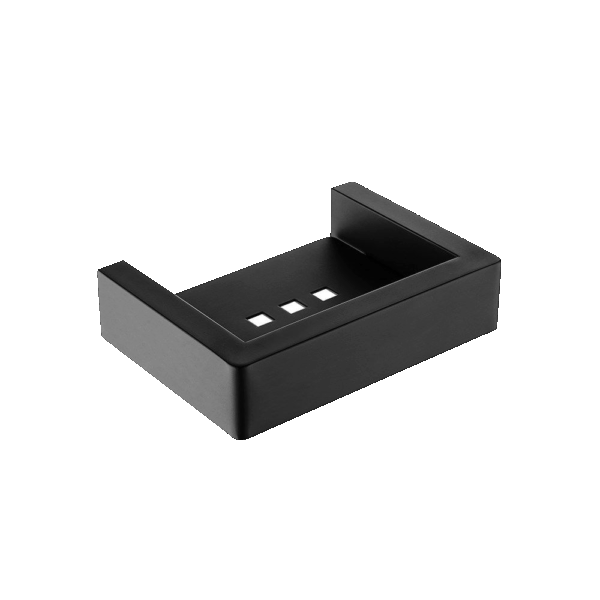 IVANO Matt Black Soap Dish Holder | OX7006.TR