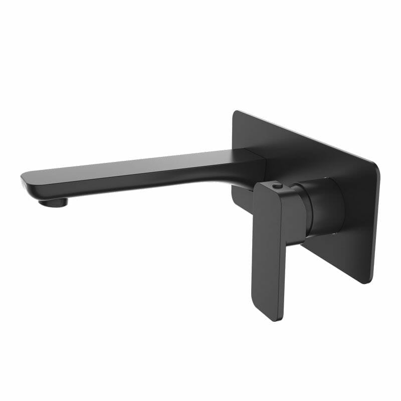 IVANO Matt Black Wall Mixer With Spout | OX0223-2-EX.BM