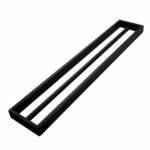 IVANO Series Black Double Towel Rail 600mm