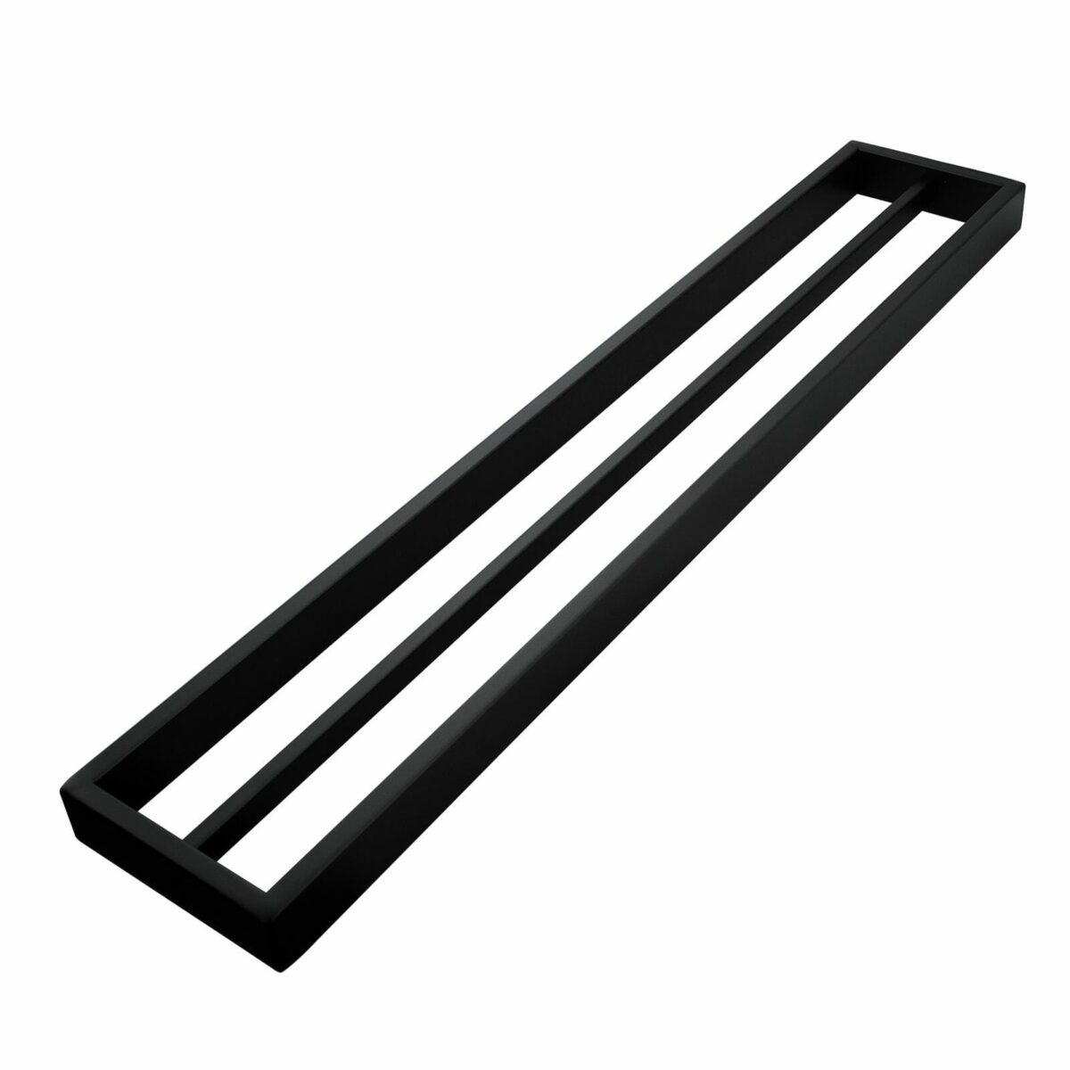 IVANO Series Black Double Towel Rail 600mm