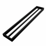 IVANO Series Black Double Towel Rail 600mm