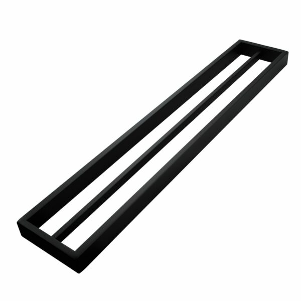 IVANO Series Black Double Towel Rail 600mm