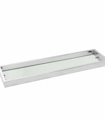 IVANO Series Chrome Glass Shelf 600mm