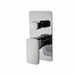 IVANO Series Solid Brass Chrome Bath/Shower Wall Mixer with Diverter Wall Mounted | CH0225-2.ST