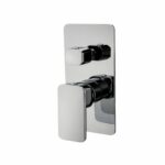 IVANO Series Solid Brass Chrome Bath/Shower Wall Mixer with Diverter Wall Mounted | CH0225-2.ST