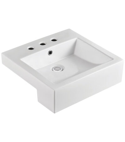 Jacinta Semi-Recessed Basin, 3 Tap Holes