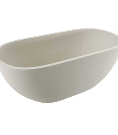 Jada Concrete Bath, Warm White