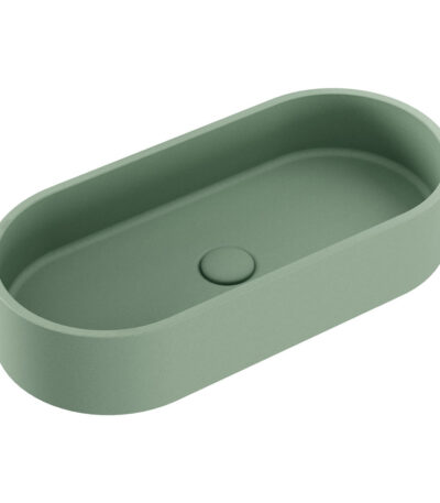 Jada Pill Concrete Above Counter Basin, Sage