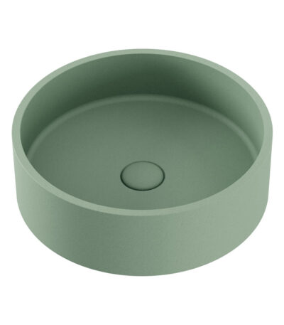 Jada Round Concrete Above Counter Basin, Sage