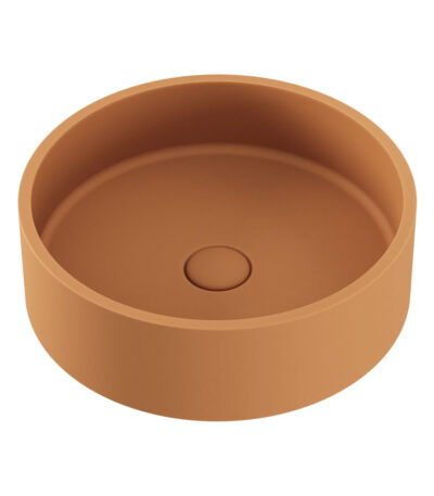Jada Round Concrete Above Counter Basin, Tuscan