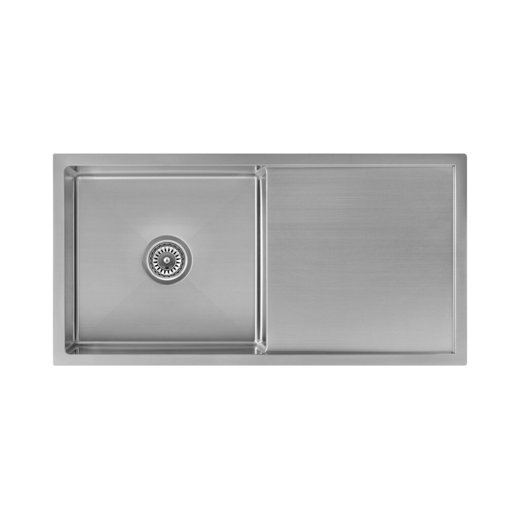 Jai Single Kitchen Sink 880mm - Stainless Steel