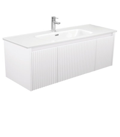 Joli Alina Satin White 1200 Wall-Hung Vanity