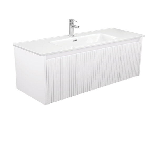 Joli Alina Satin White 1200 Wall-Hung Vanity