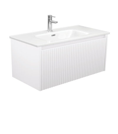 Joli Alina Satin White 900 Wall-Hung Vanity