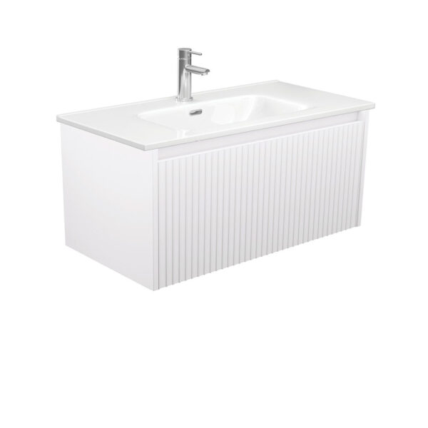 Joli Alina Satin White 900 Wall-Hung Vanity