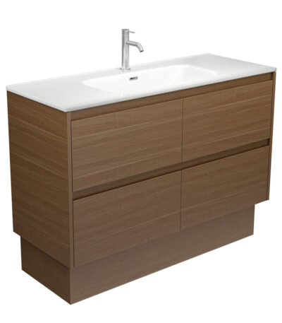 Joli Amato 1200 Walnut Vanity On Kick