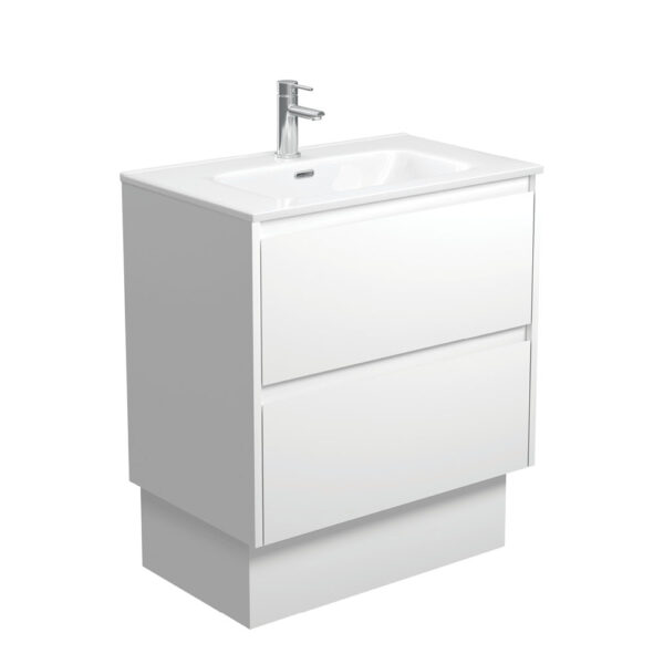 Joli Amato 750 Satin White Vanity On Kick