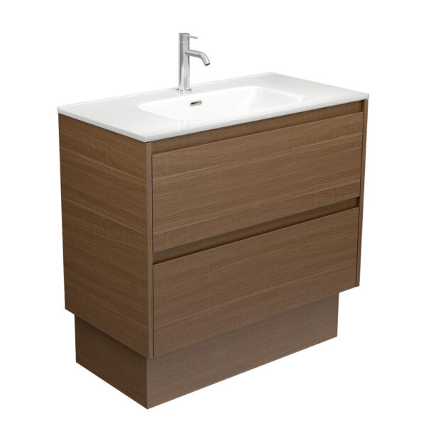 Joli Amato 900 Walnut Vanity on Kick