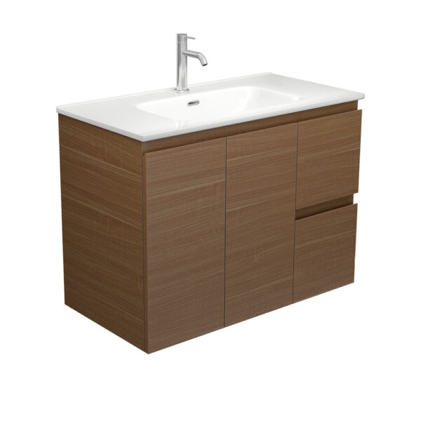 Joli Edge 900 Walnut Wall Hung Vanity