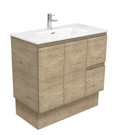 Joli Edge Scandi Oak 900 Vanity On Kickboard
